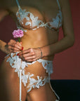 Lily Embroidery Plunge Demi Bra