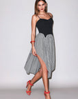 Colorblock Cupped Midi Dress