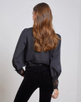 Ava Lace Cuff Blouse