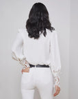 Ava Lace Cuff Blouse
