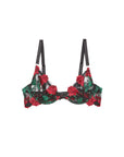 Vampire Rose Embroidery Demi Bra