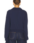Cropped Half Zip Sweatshirt