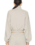 Cropped Half Zip Sweatshirt
