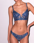 Lily Embroidery Hipster Thong