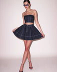 Denim Flare Skirt