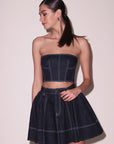 Denim Flare Skirt