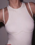 Strappy Rib Dress