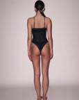 Lace Pointelle Racer Bodysuit
