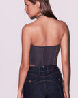 Floral Jacquard Corset Top
