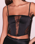 Silk & Bouquet Lace Corset Top