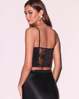Silk & Bouquet Lace Corset Top