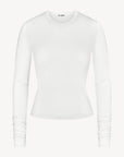 Fitted Crew Neck Long Sleeve T-Shirt