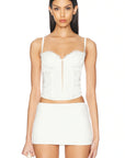 Beaded Iris Lace Bustier