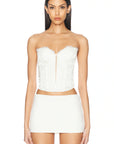 Beaded Iris Lace Bustier