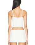 Beaded Iris Lace Bustier