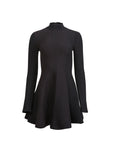 Knit Long Sleeve Corset Dress