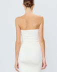Rouched Tube Mini Dress