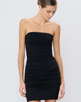 Rouched Tube Mini Dress