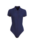 Rib Polo Bodysuit