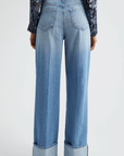 Miley Wide Leg Cuff Jean