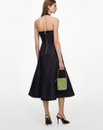 Denim Halterneck Midi Dress
