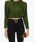 Jersey Gathered Top