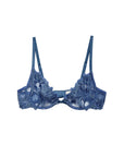 Lily Embroidery Plunge Demi Bra