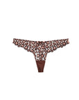 Leopard Embroidery Thong