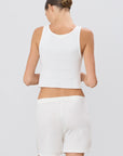 Cropped Scoop Neck Tank