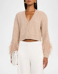 Bria Feather Cardigan