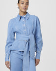Mina Tie Front Button Down