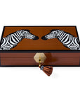 Zebra Lacquer Jewelry Box