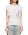 Cloe Cascade Strass Top