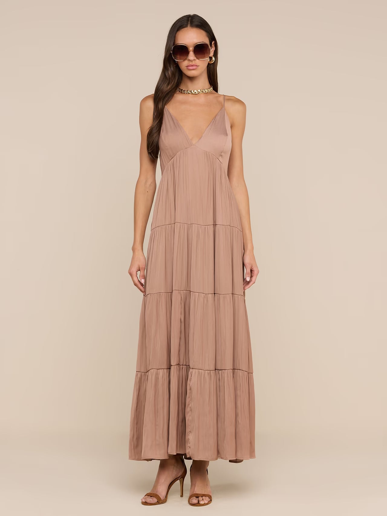 Lua Slvls Tiered Maxi Dress
