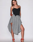Colorblock Cupped Midi Dress