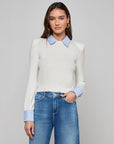 April Poplin Collar Pullover