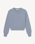 Cropped V-Neck Sweatshirt