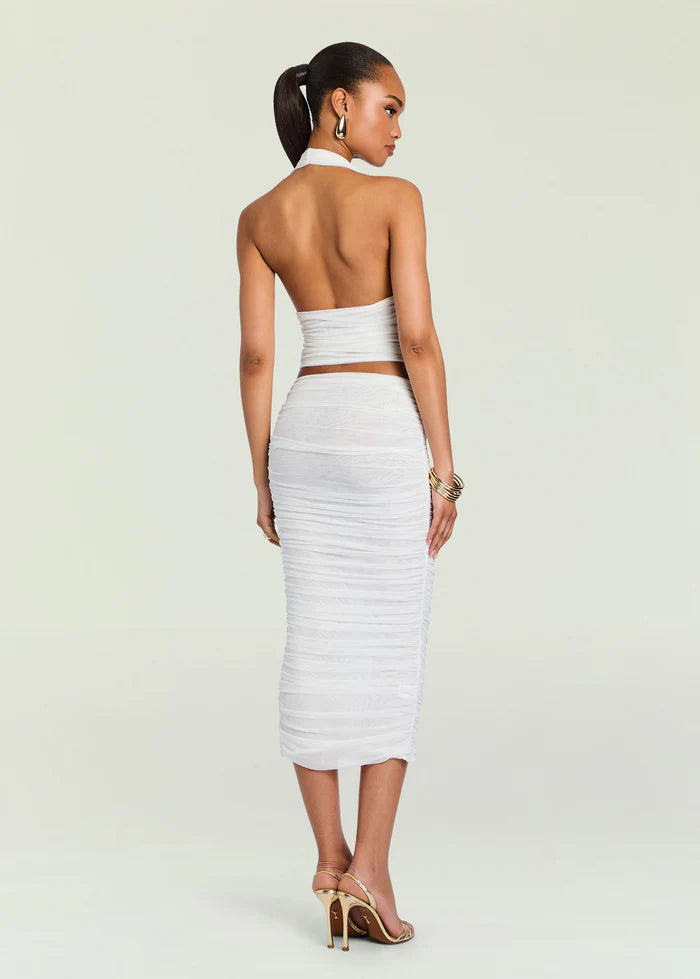 Pia Mesh Midi Skirt