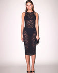 Le Stretch Lace Racer Tank Dress