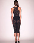 Le Stretch Lace Racer Tank Dress
