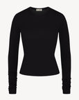 Fitted Crew Neck Long Sleeve T-Shirt
