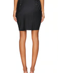 Silk Draped Garter Skirt