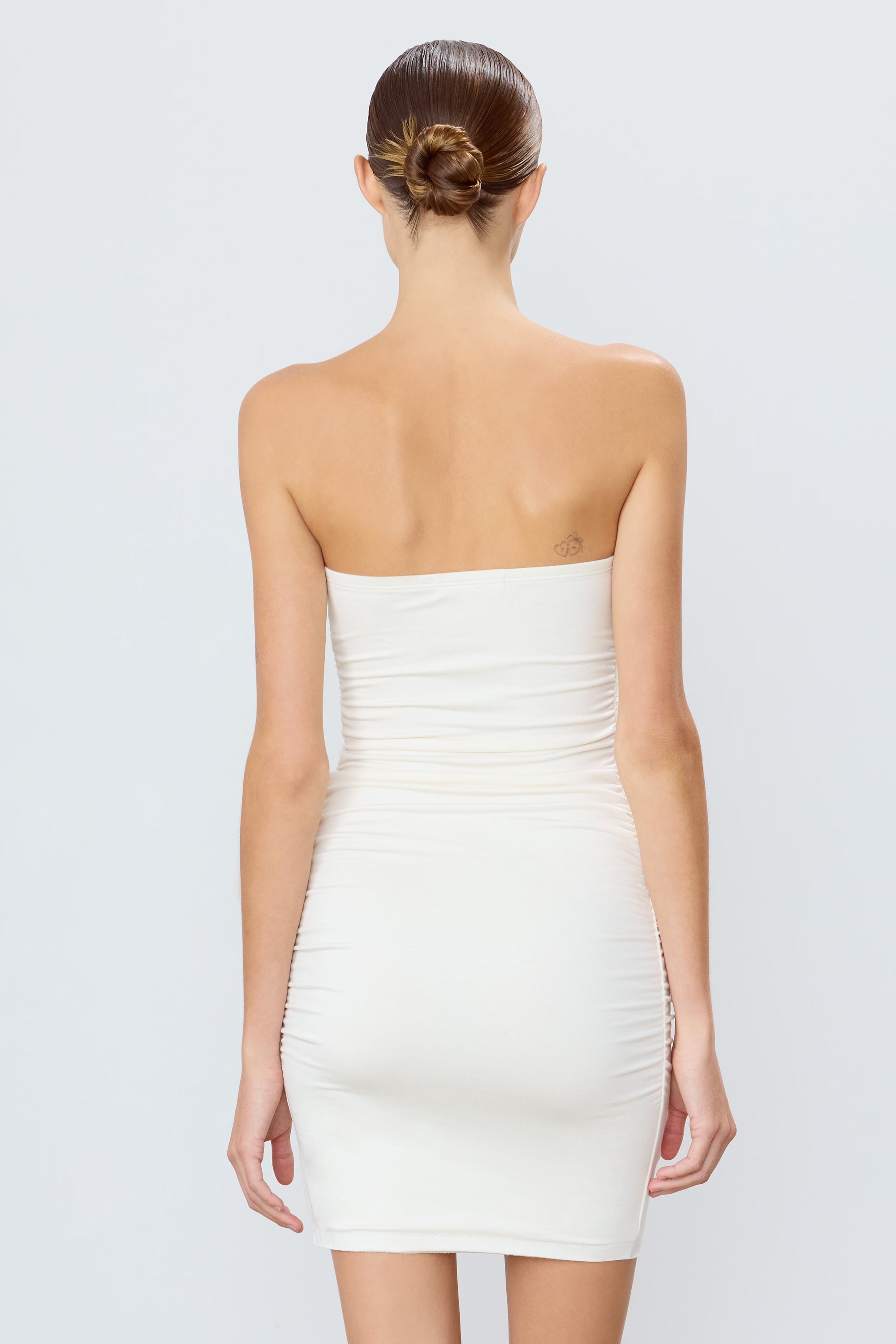 Rouched Tube Mini Dress