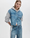 Miramar Terry Combo Hooded Trucker Jkt