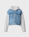 Miramar Terry Combo Hooded Trucker Jkt