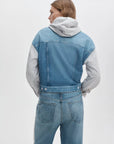Miramar Terry Combo Hooded Trucker Jkt