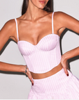 Hampton Poplin Cropped Bustier