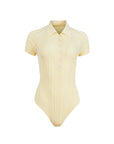 Rib Polo Bodysuit