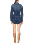 Denim Frill Playsuit