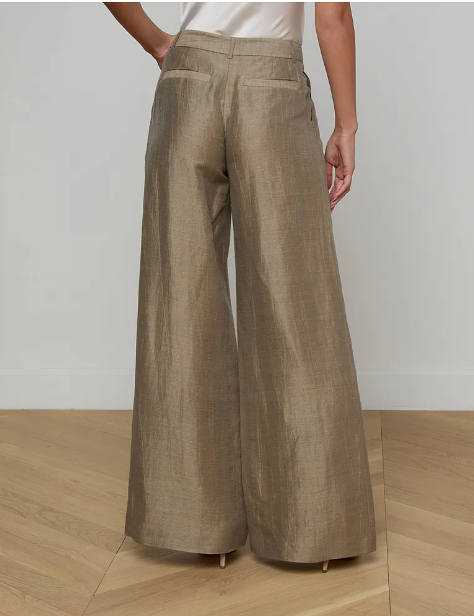 Allanah Linen-Blend Trouser